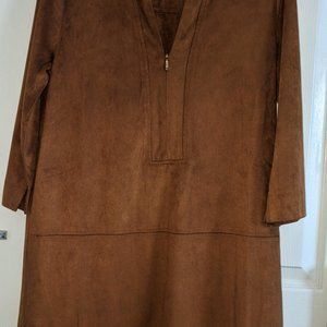 f21 boho/hippie suede dress L